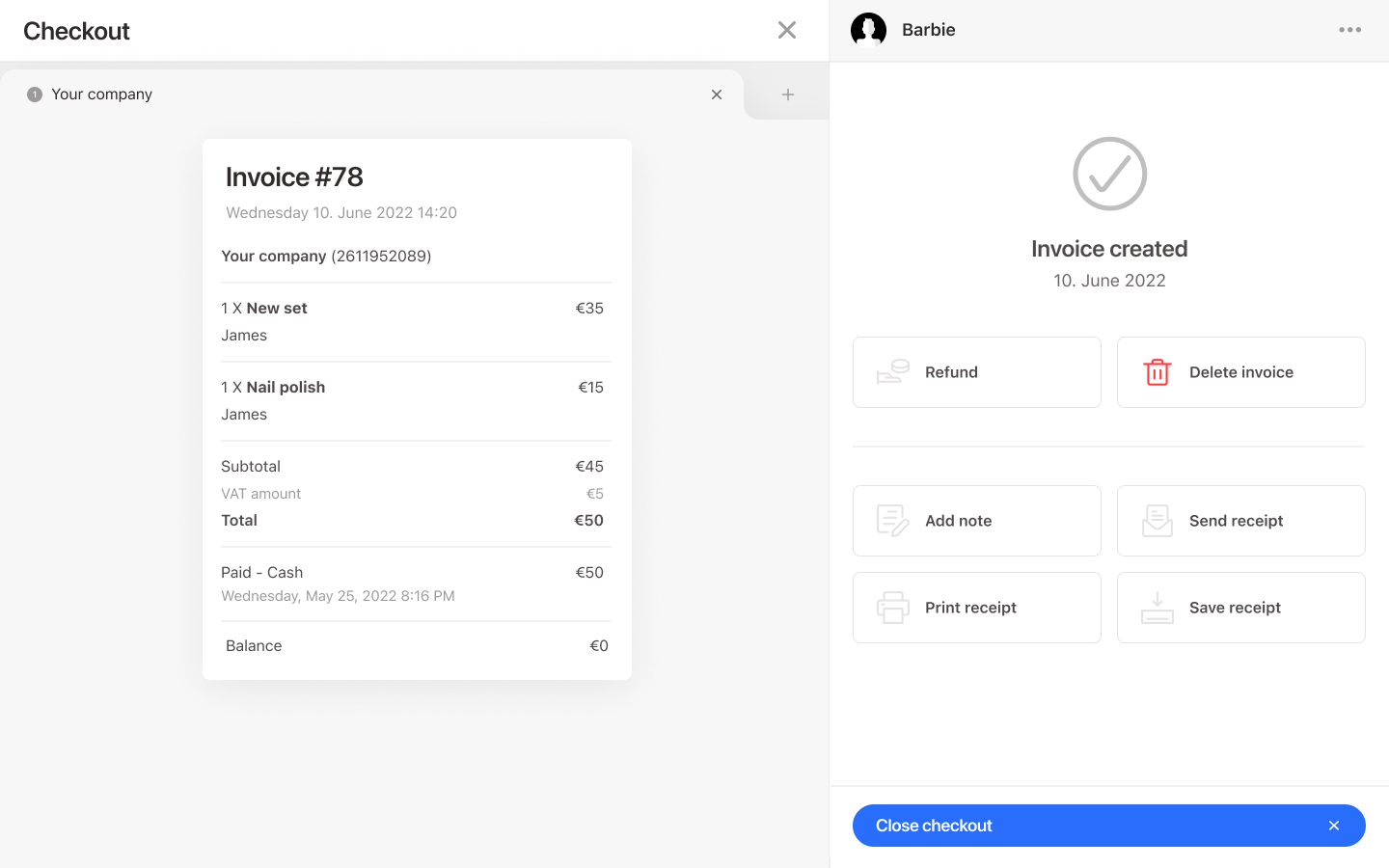 screenshot of Noona HQ
